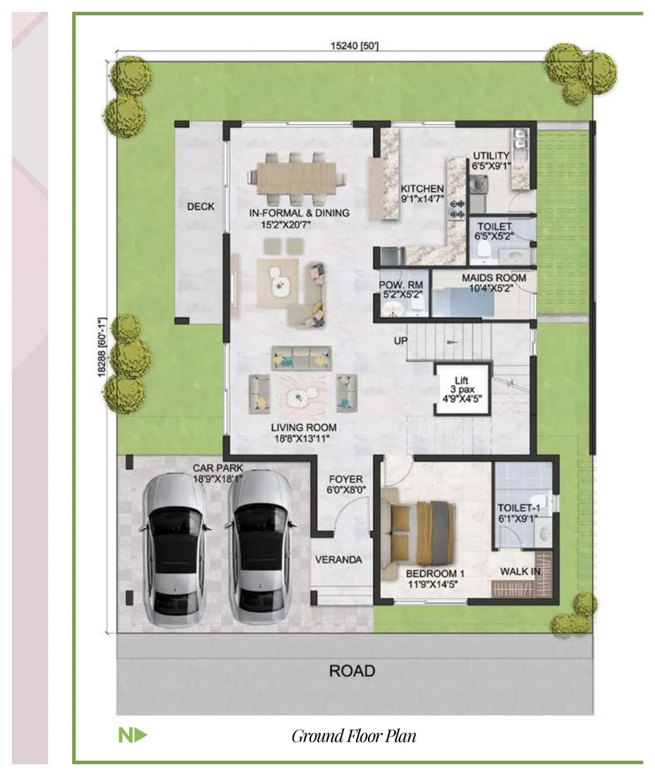 Prestige Park Grove 4 BHK villa (Villa Ultima) floor plan, 4,170 sq ft super built-up