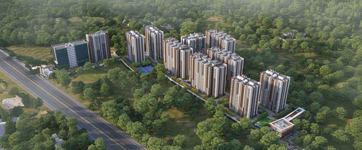 Aerial view of Pavani Mirabilia