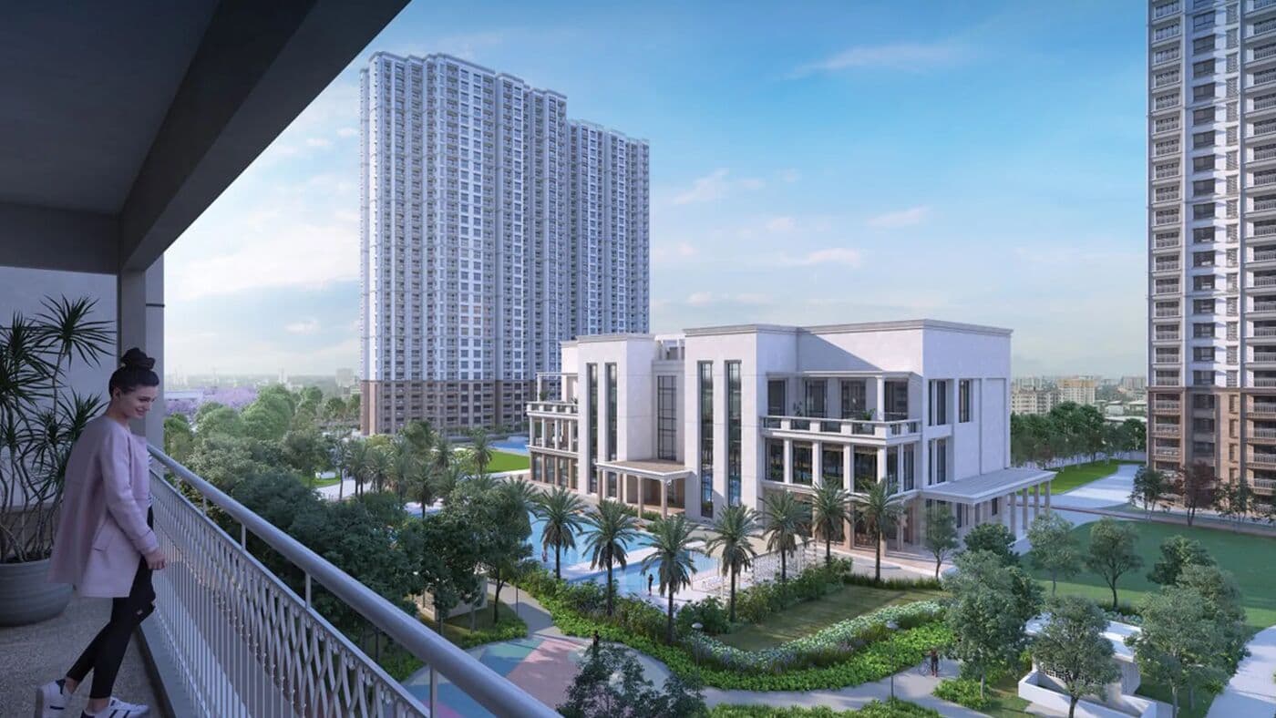 Prestige Lavender Fields towers and clubhouse