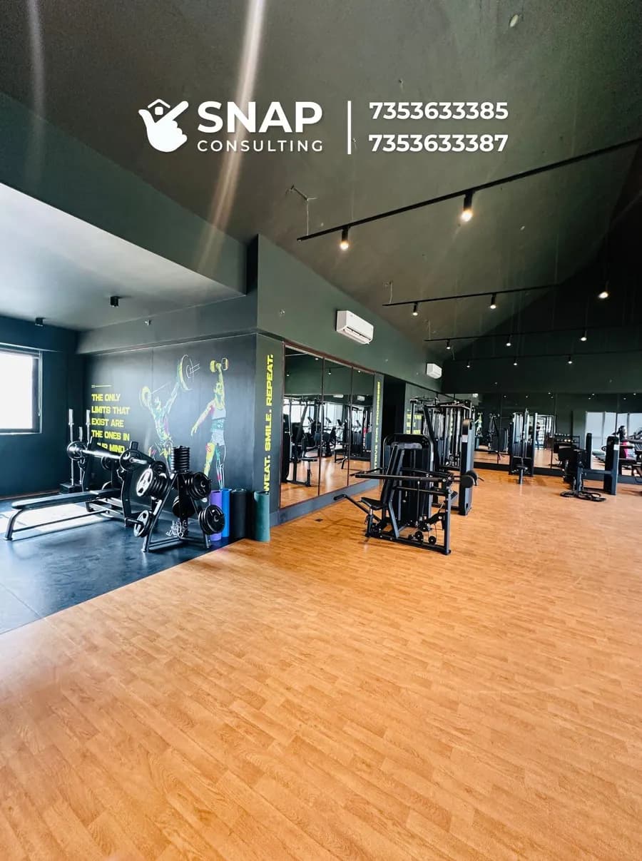 Weights area in the Assetz Marq gym