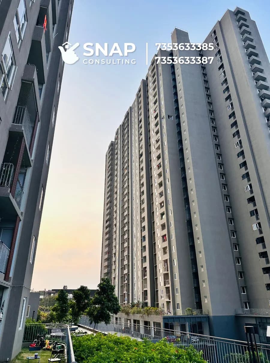 Assetz Marq residential tower in evening light