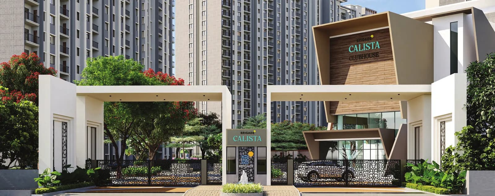 Artist's impression of the arrival court at Brigade Calista