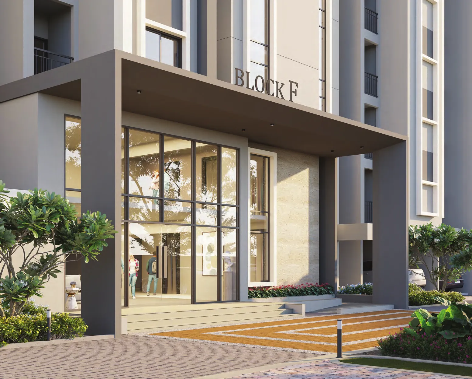 Artist's impression of a Brigade Calista tower entrance