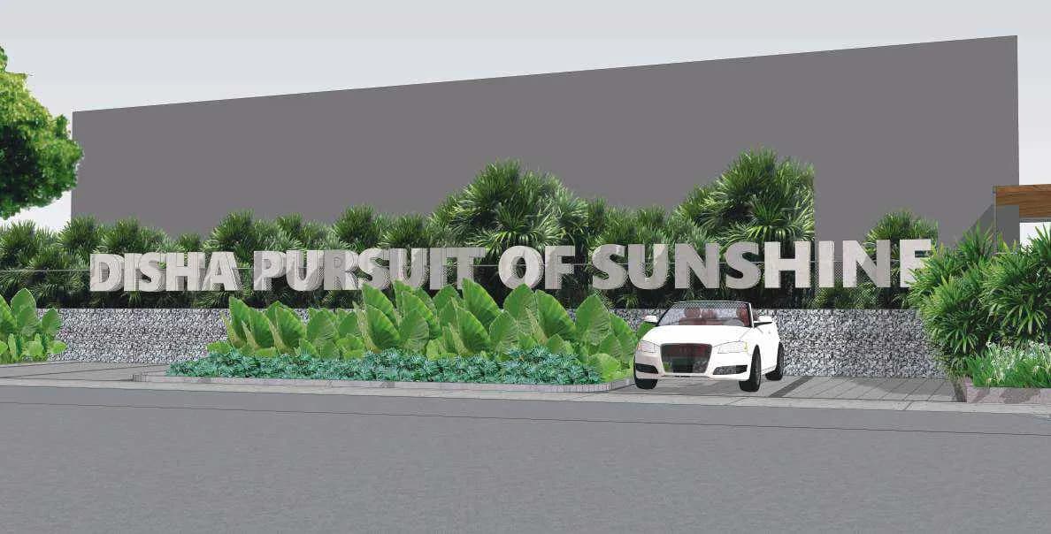 Artist's impression of the Disha Pursuit of Sunshine entrance wall