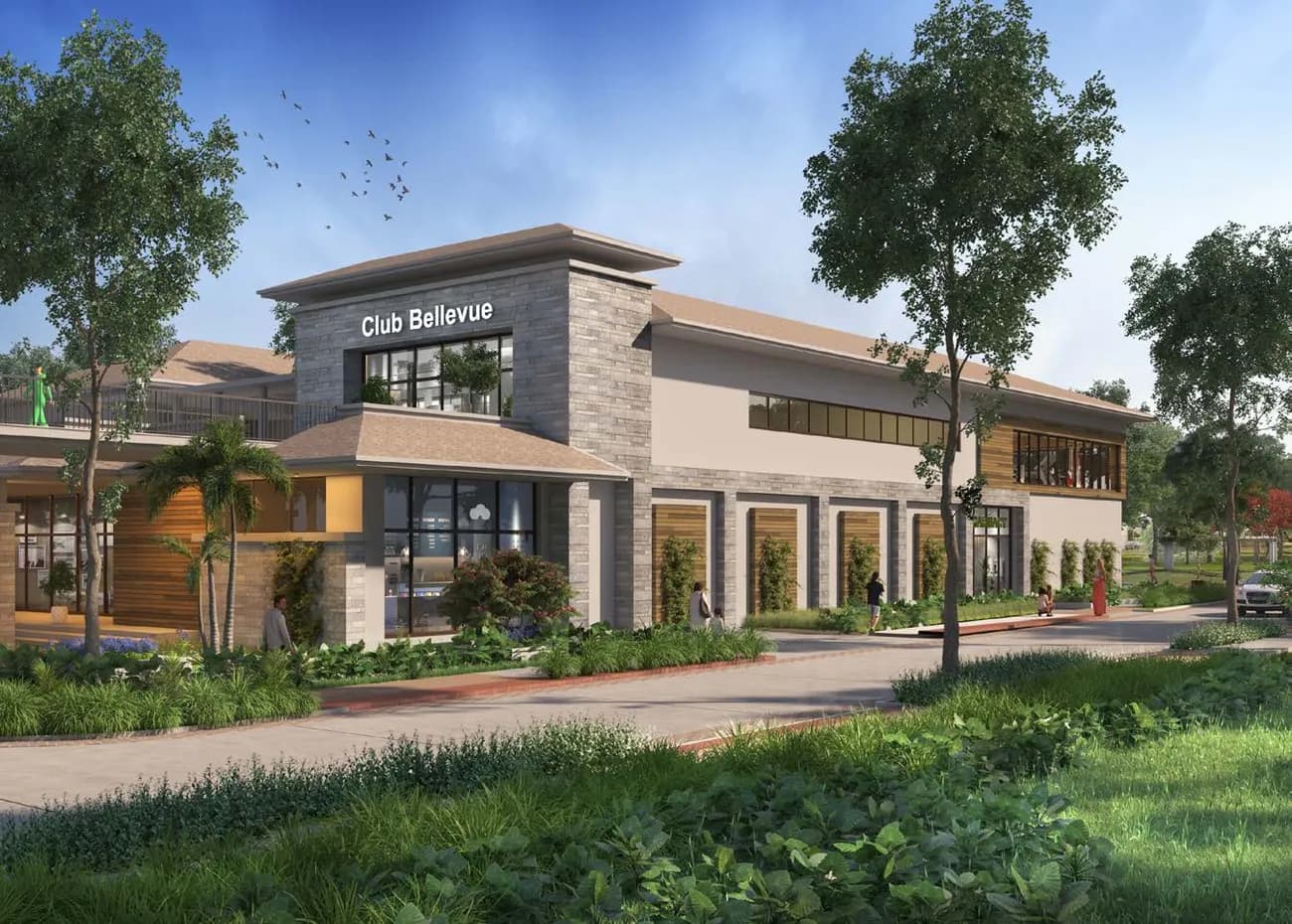Artist's impression of Club Bellevue in the Prestige Park Grove villa enclave
