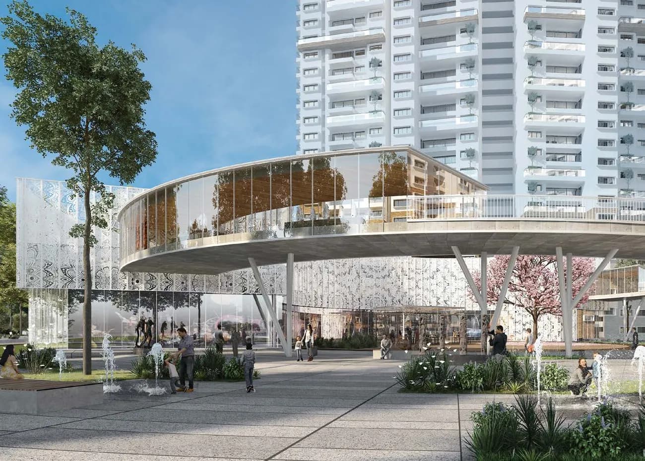 Artist's impression of PEACE, the cultural centre at Prestige Park Grove