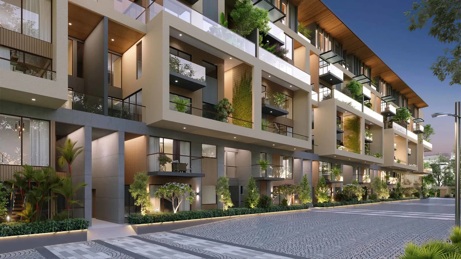 Artist's impression of the internal street at SBR Earth and Sky