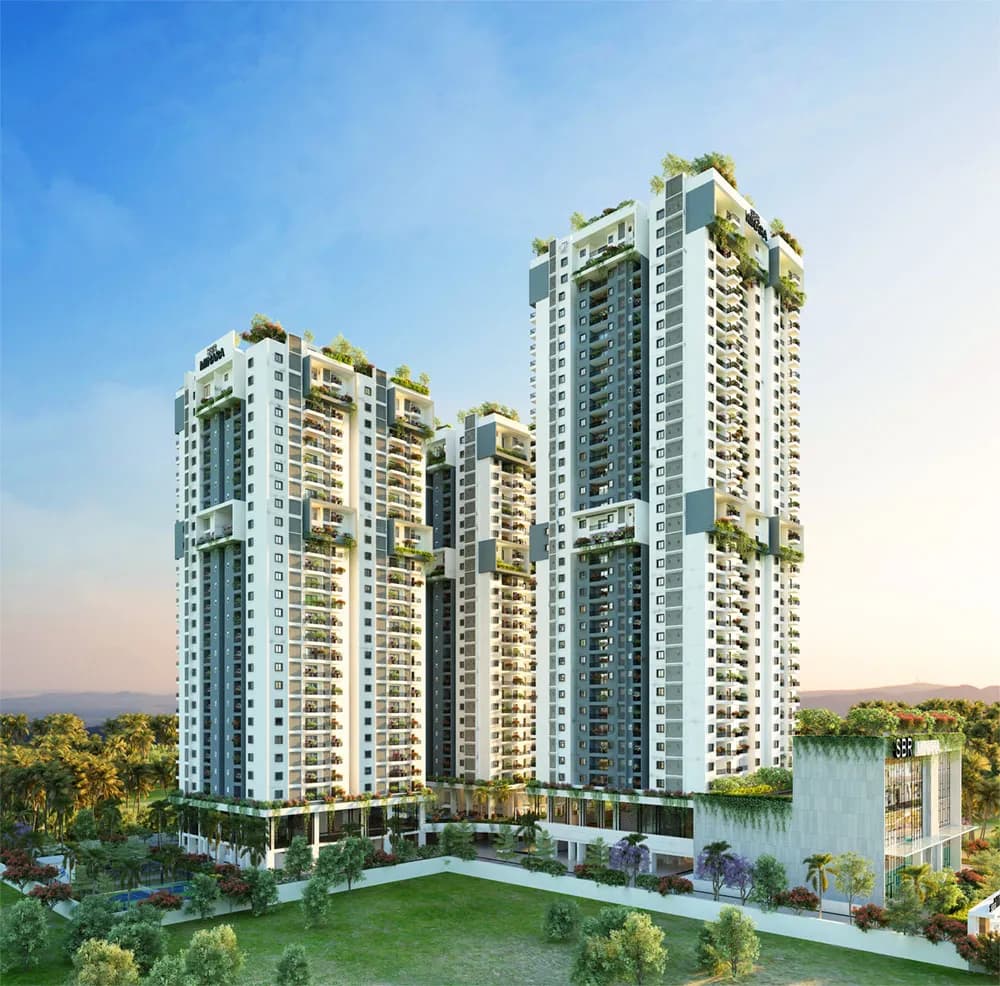 Artist's impression of the SBR Minara towers