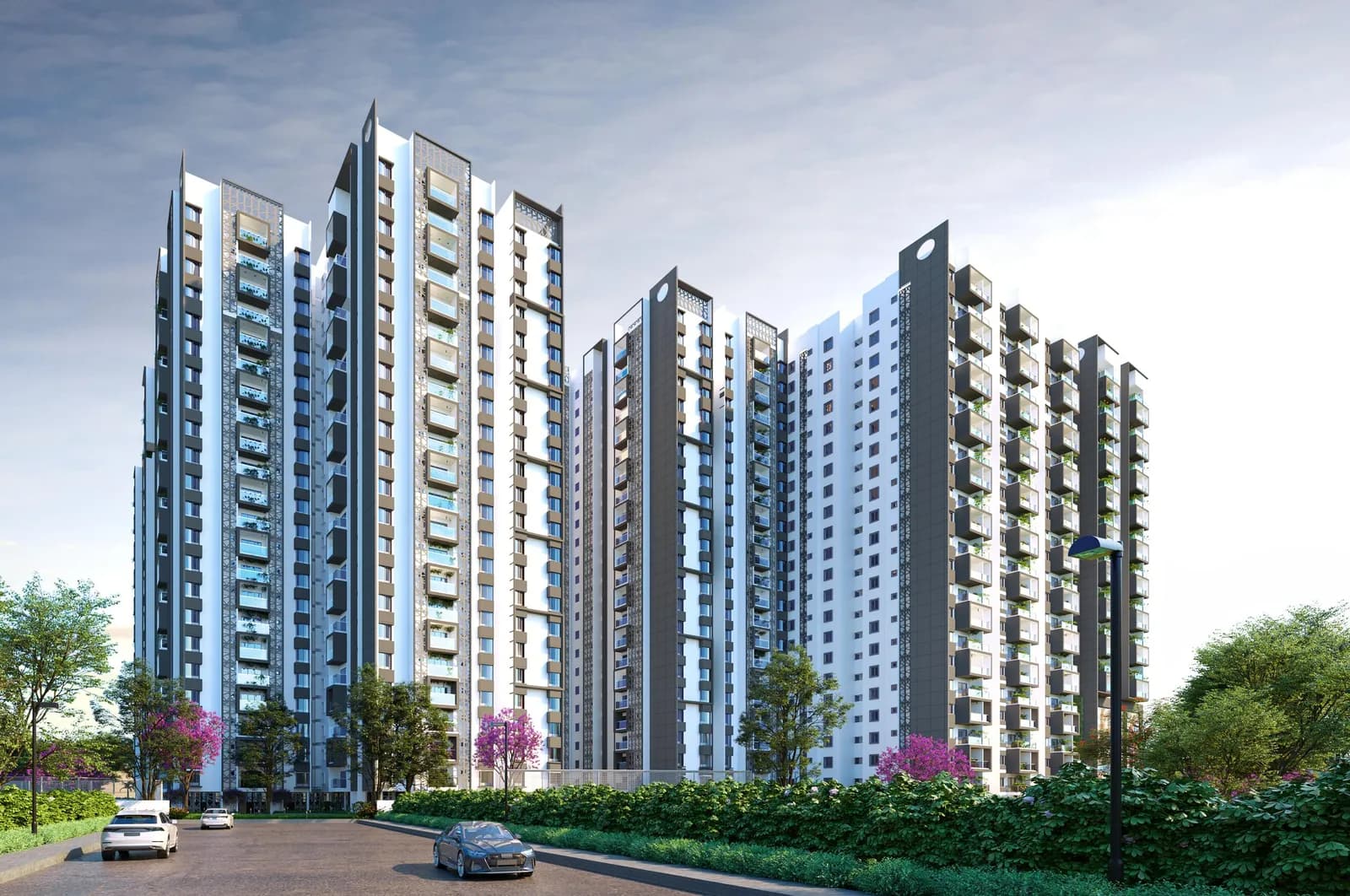 Artist's impression of the SBR One Residence towers