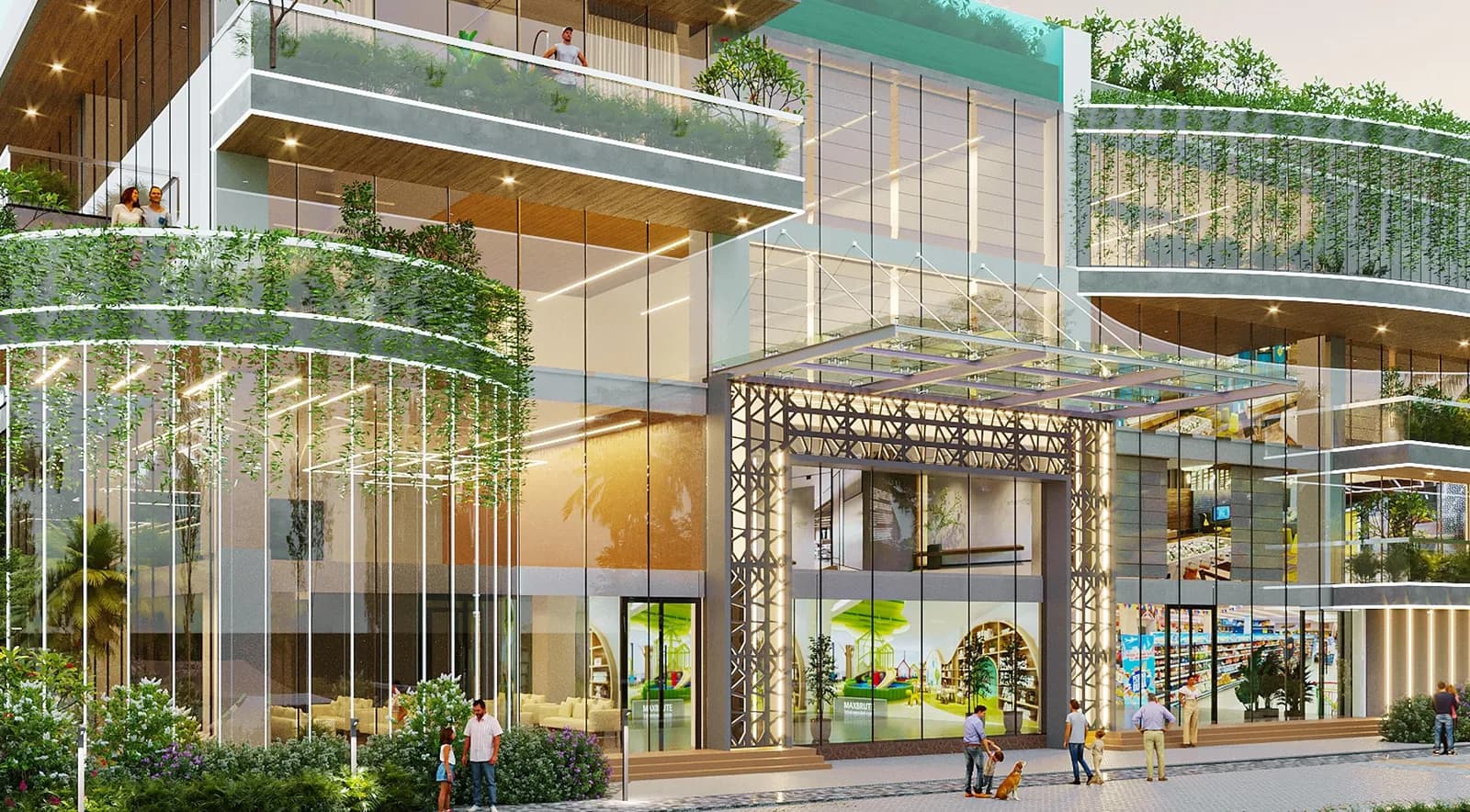 Artist's impression of the SBR One Residence clubhouse entrance
