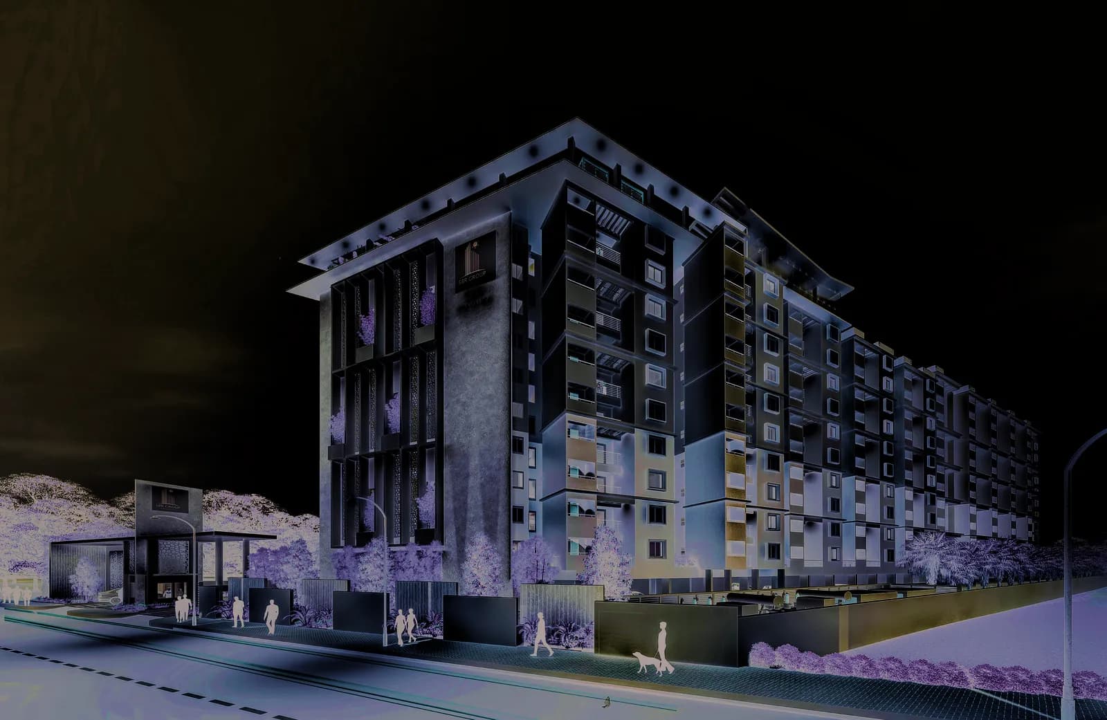 Artist's impression of SBR Pravanika at dusk