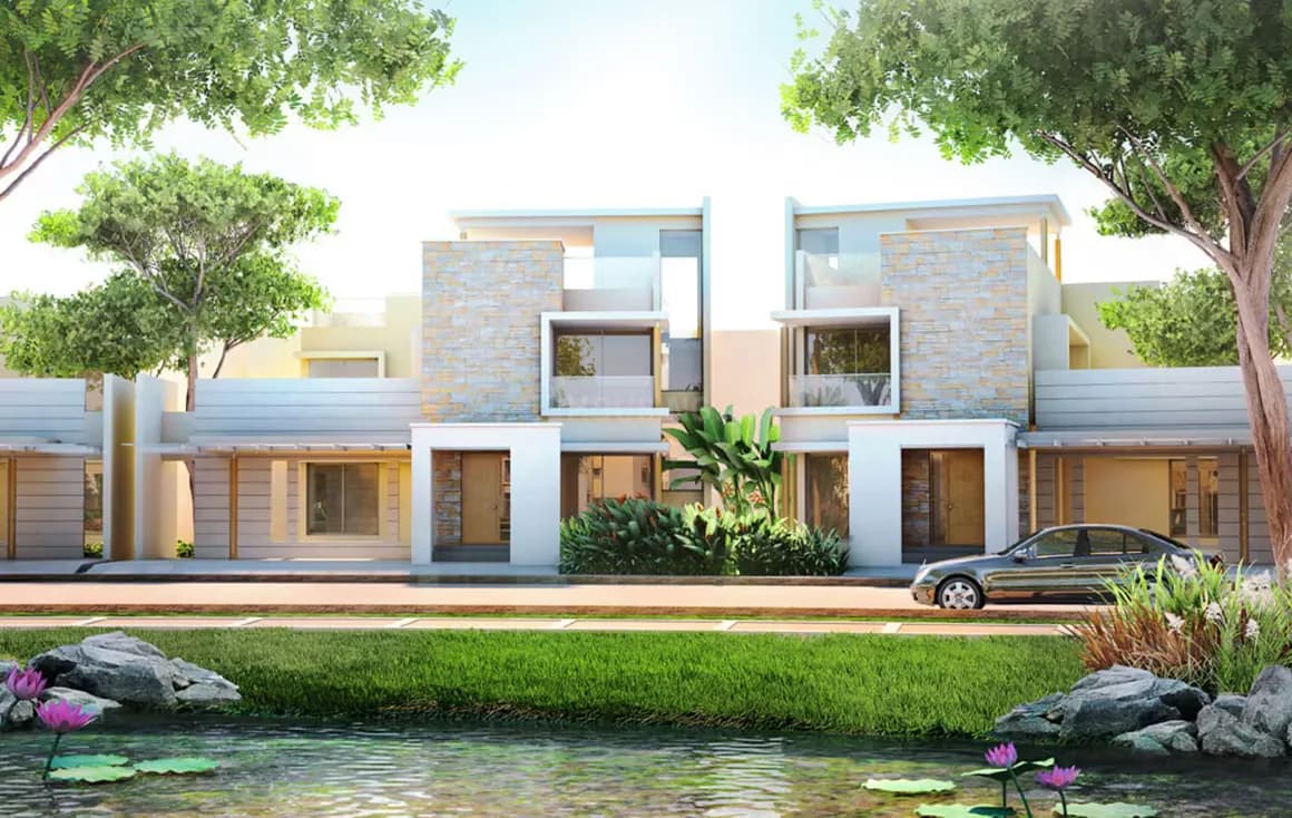 Artist's impression of villas by the water at Sterling Villa Grande