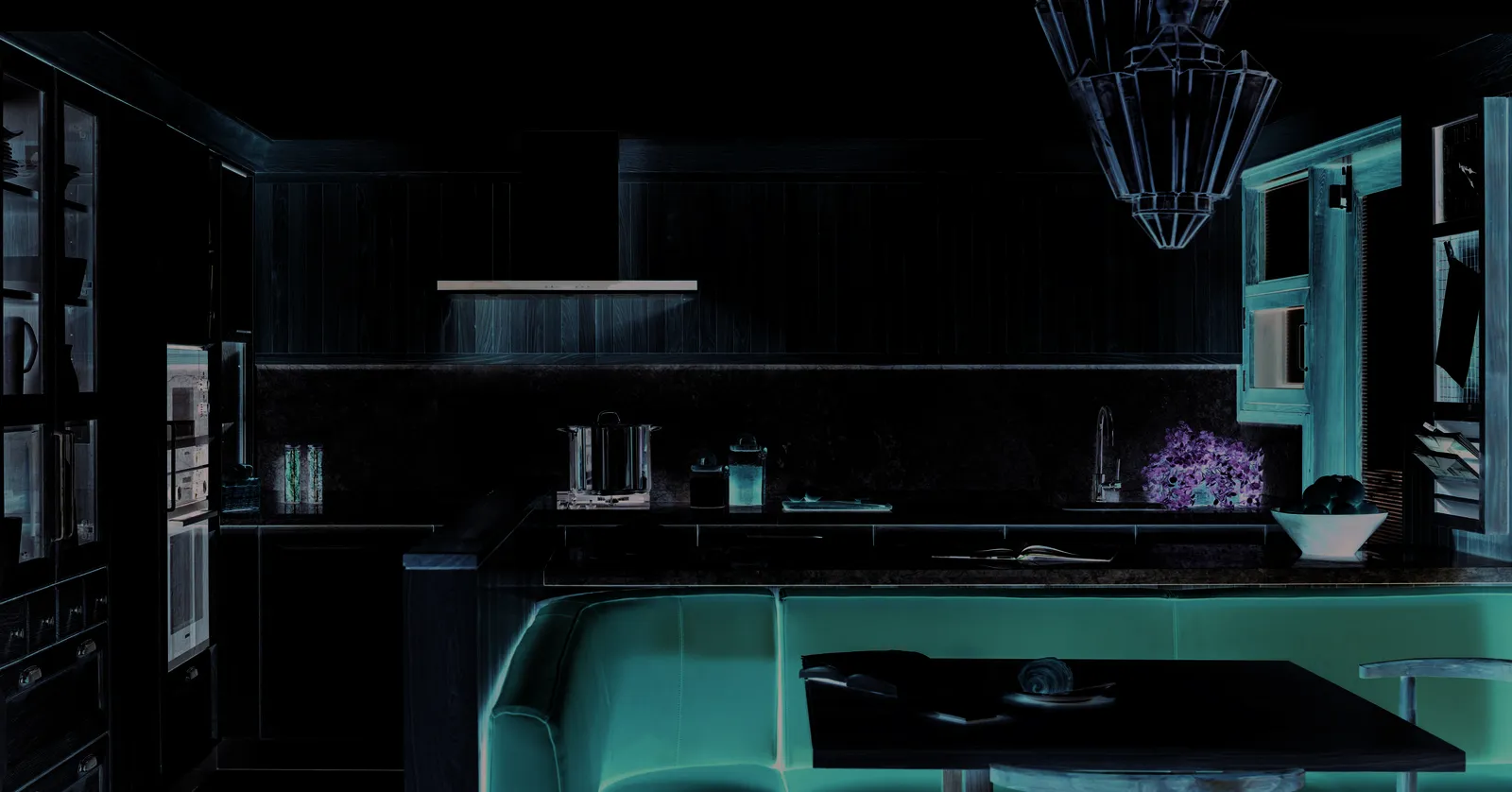 Kitchen and dining at In That Quiet Earth